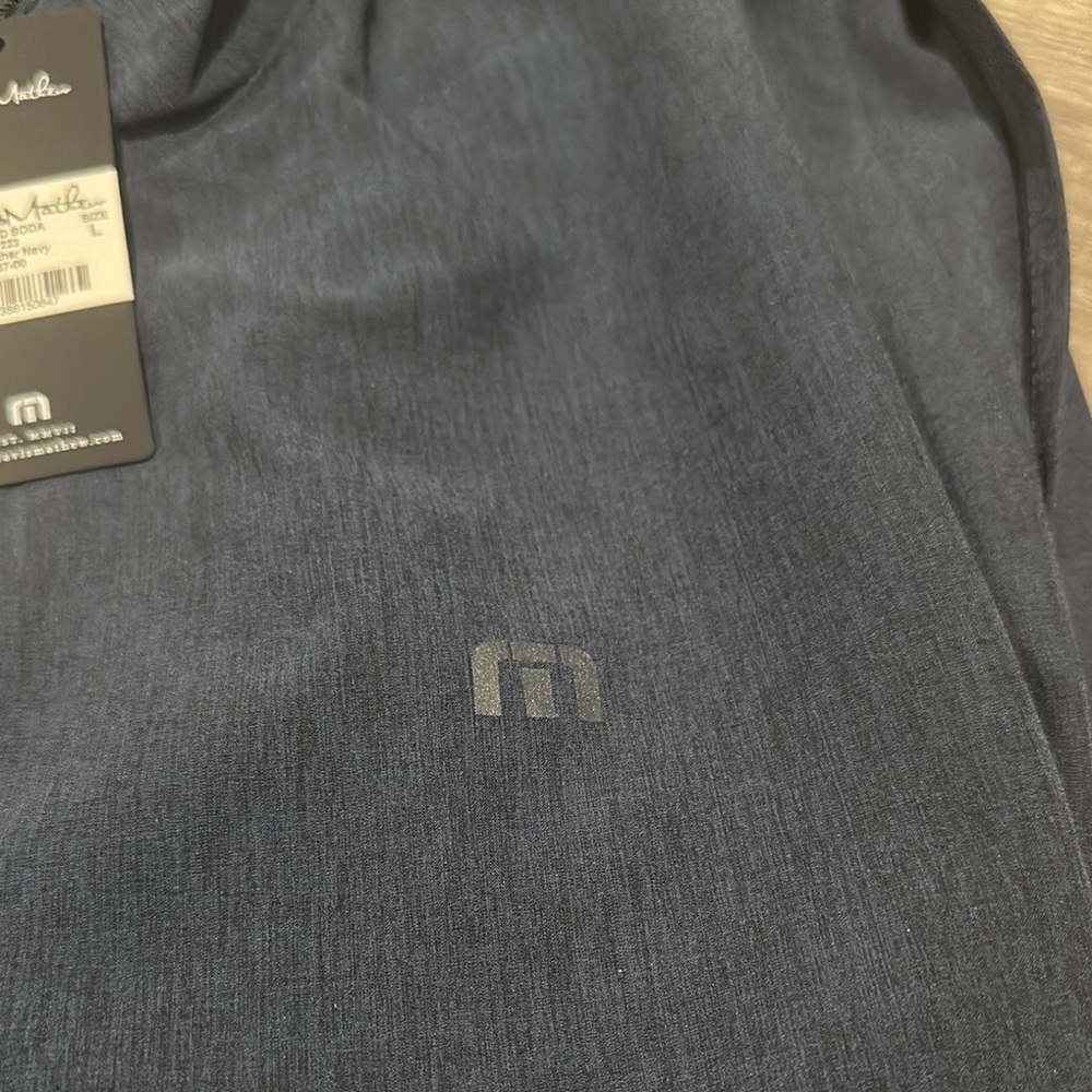 *NWT* Travis Mathew Road Soda Performance Full Zip Jacket in Heather Navy - Picture 4 of 5